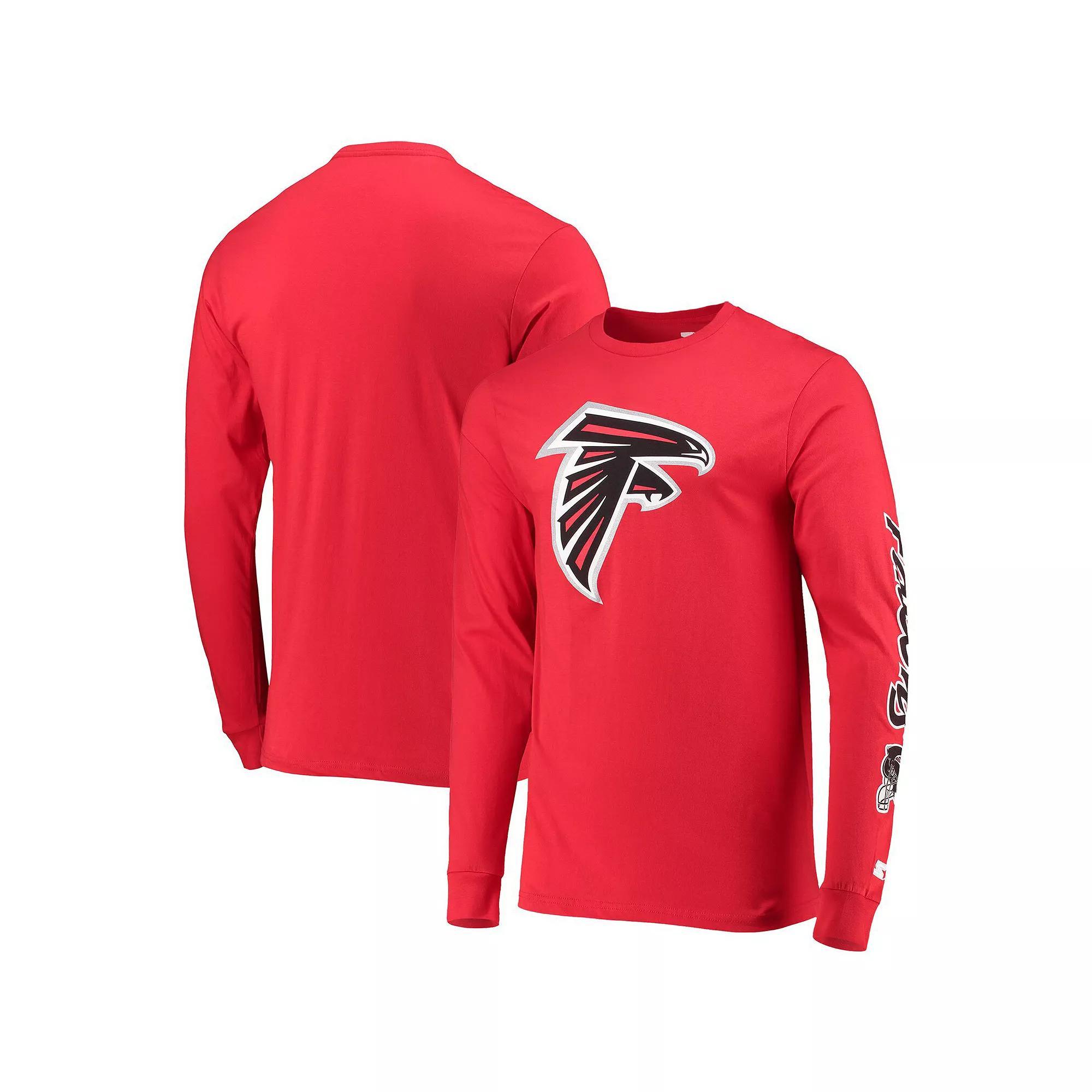 Men's Starter Red Atlanta Falcons Halftime Long Sleeve T-Shirt, Size: 2XL Product Image