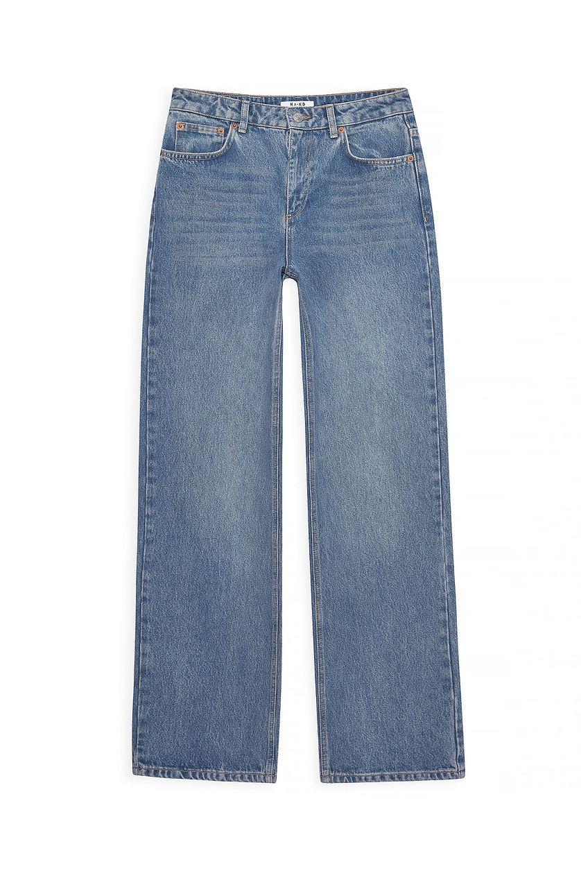 Straight Mid Waist Jeans Product Image