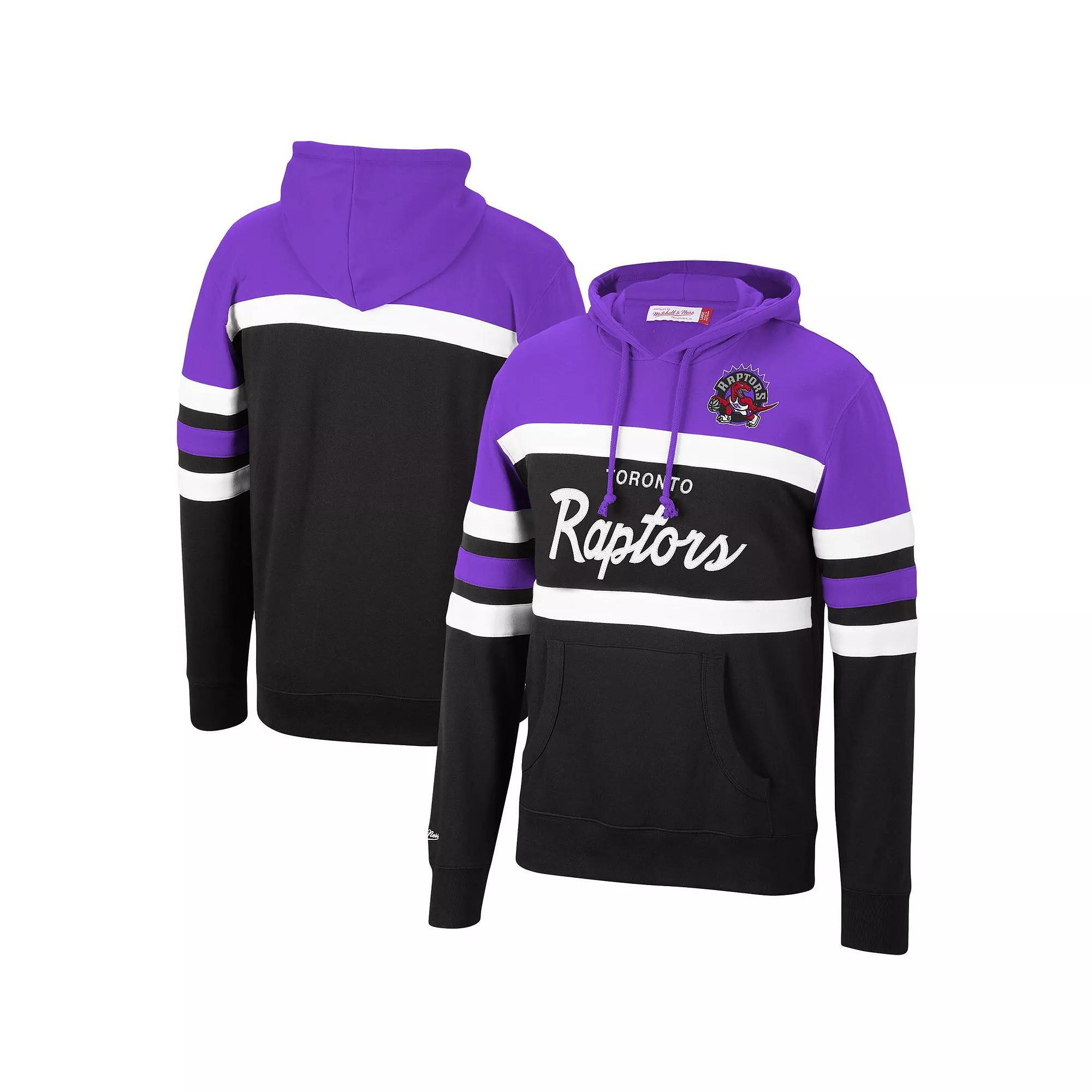 Men's Mitchell & Ness Purple/Black Toronto Raptors Head Coach Pullover Hoodie, Size: Large, Rpt Purple Product Image