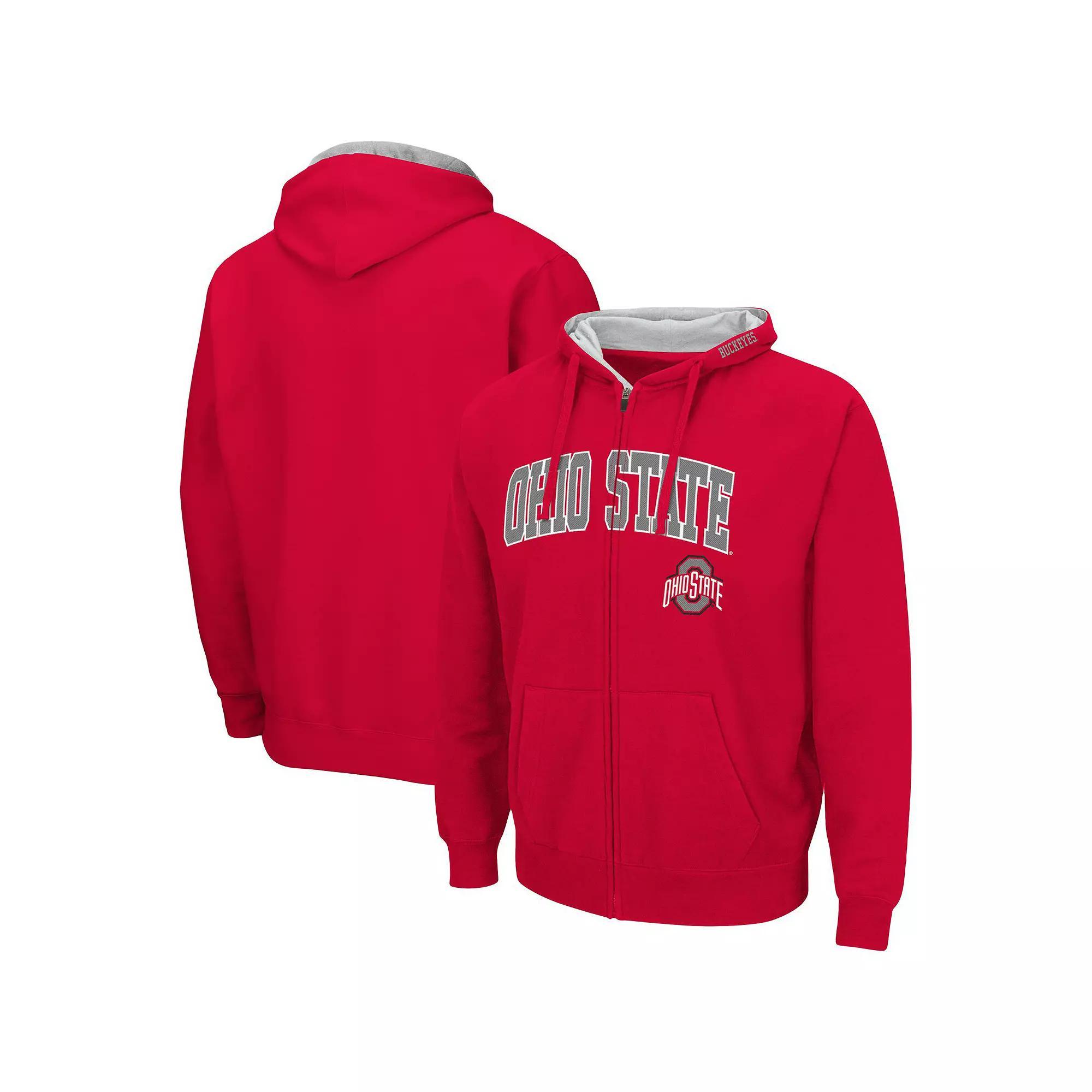 Men's Colosseum Maroon Minnesota Golden Gophers Arch & Logo 3.0 Full-Zip Hoodie, Size: XL, Red Product Image