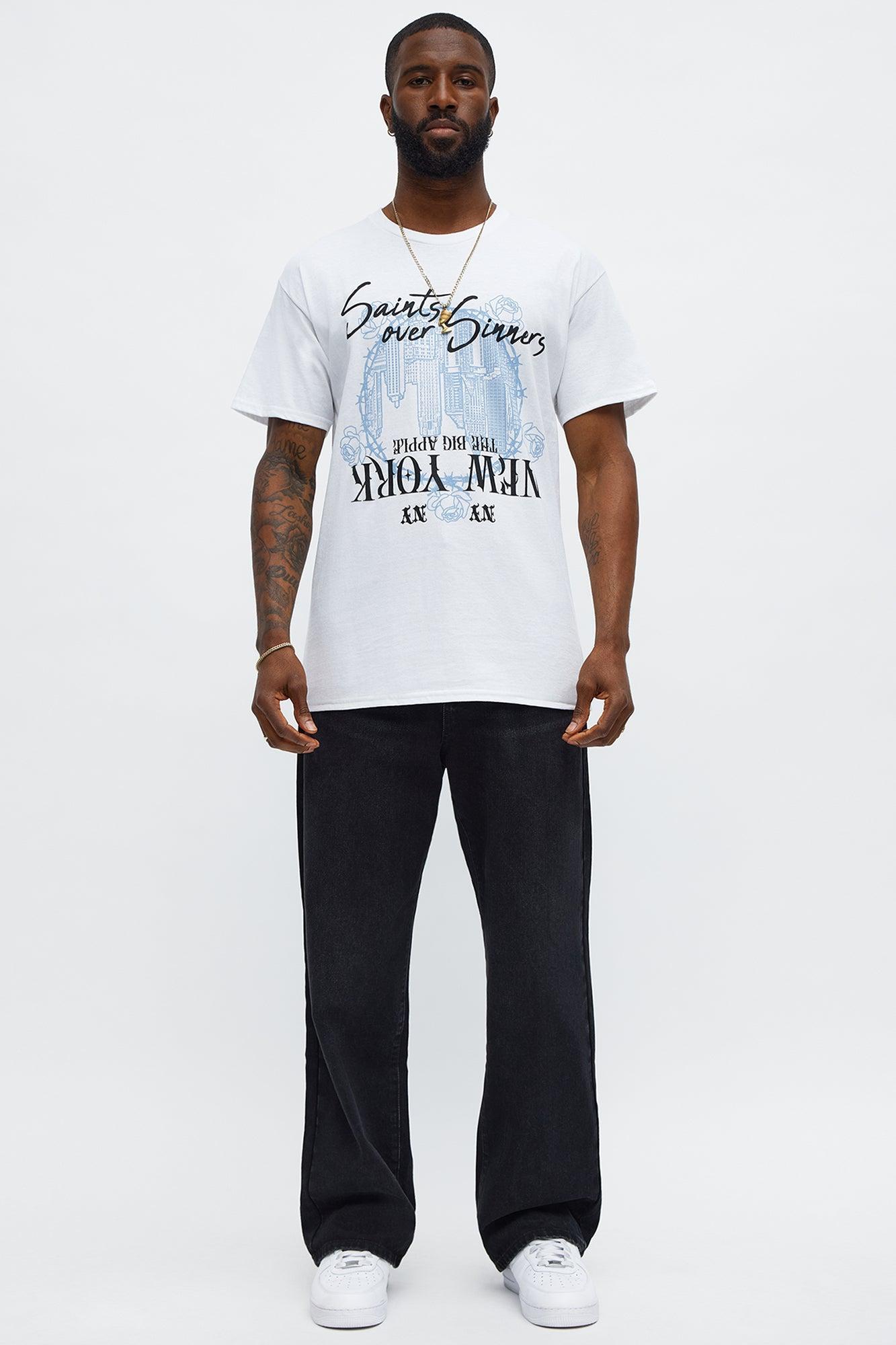 Saints And Sinners NYC Oversized Short Sleeve Tee - White Product Image