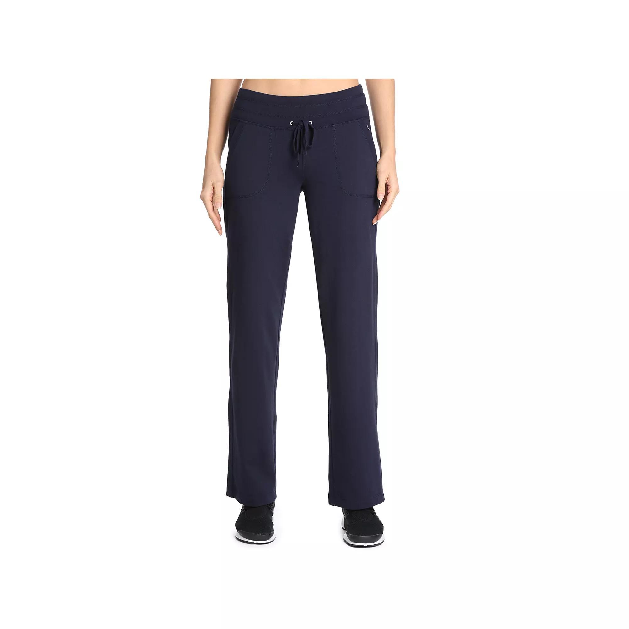Women's Danskin Drawstring Lounge Pants, Size: Large, Black Navy Product Image
