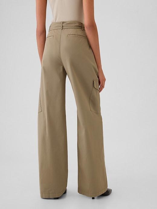 High Rise Baggy Cargo Trousers Product Image