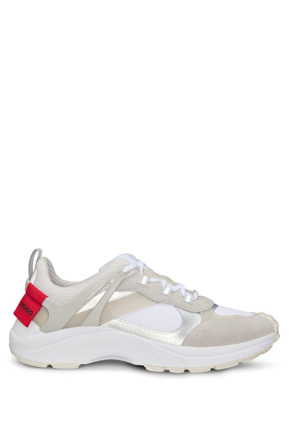 Running trainers with suede and mesh Product Image