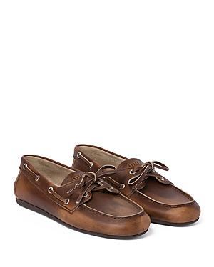 Leather Lace-Up Moccasins Product Image