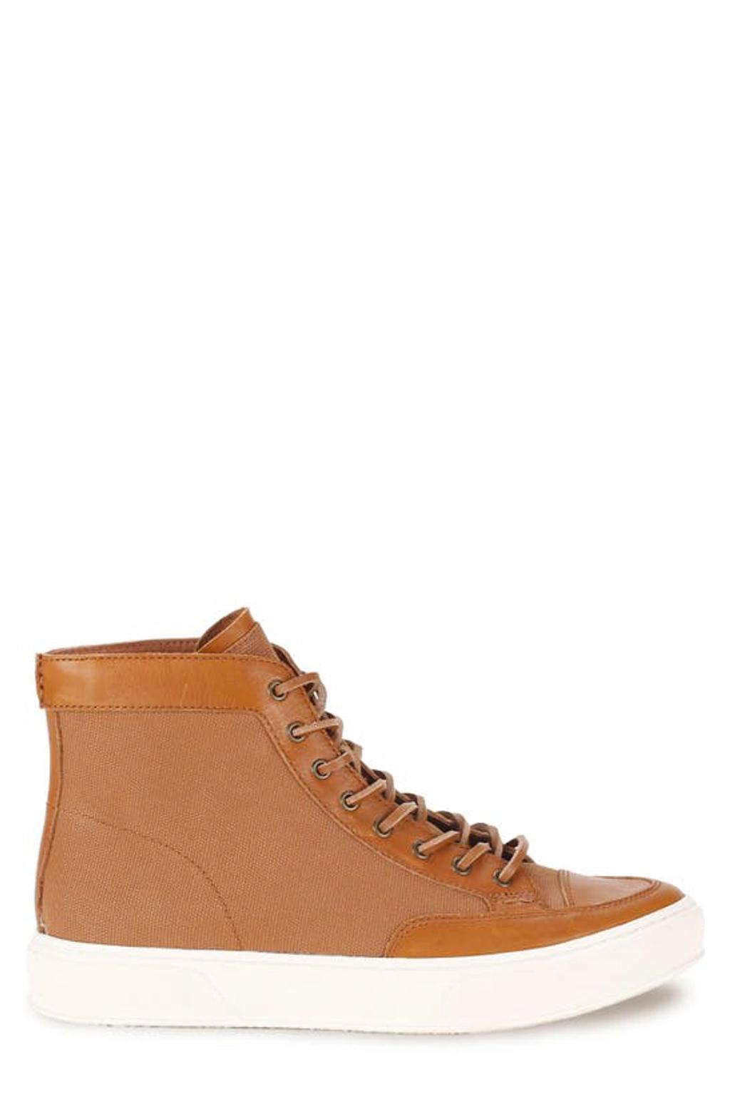 FRYE Hoyt Mid Water Resistant Sneaker In Tobacco Veg Leather Product Image
