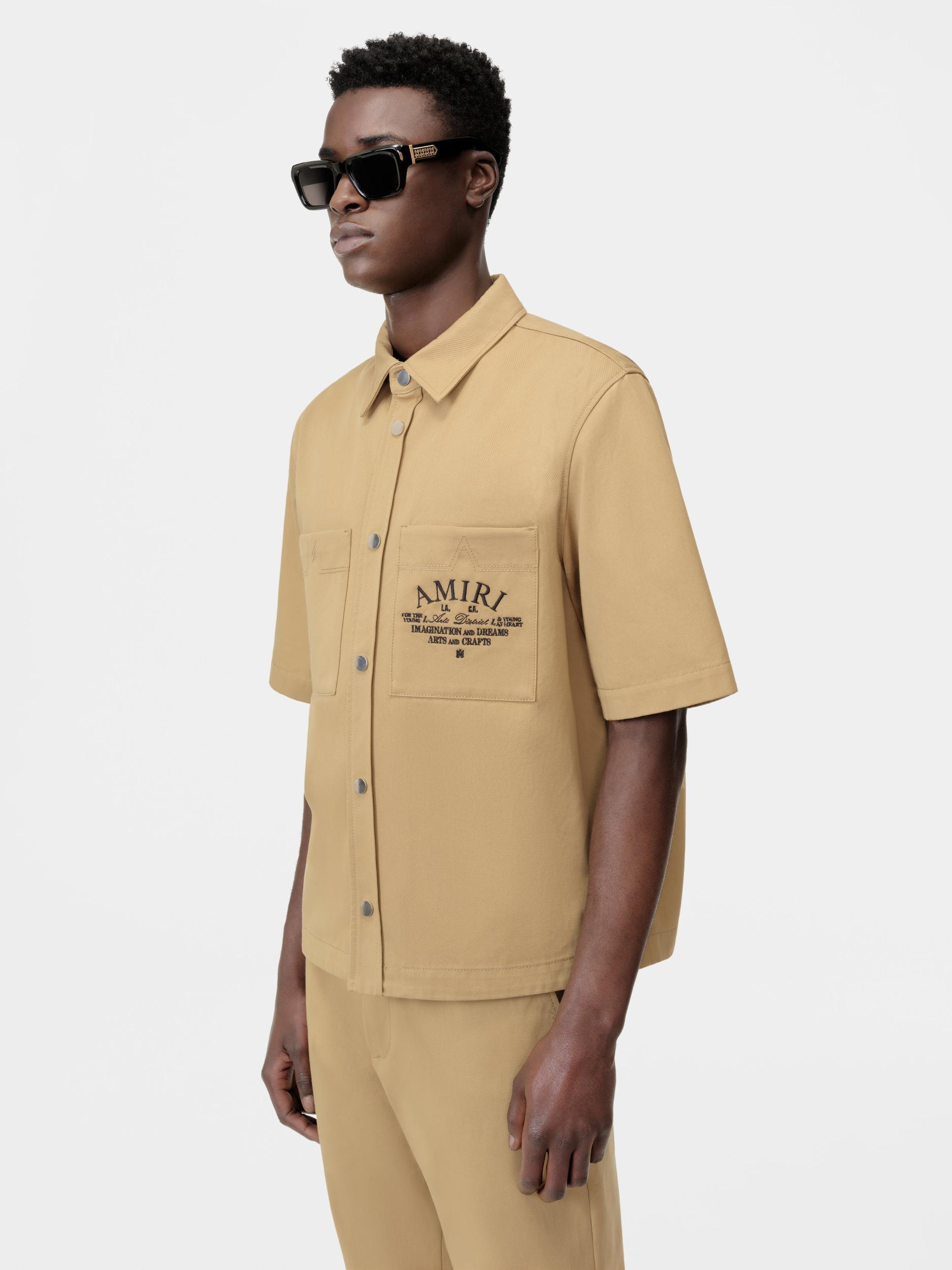 AMIRI ARTS DISTRICT CAMP SHIRT - SEPIA TINT Male Product Image