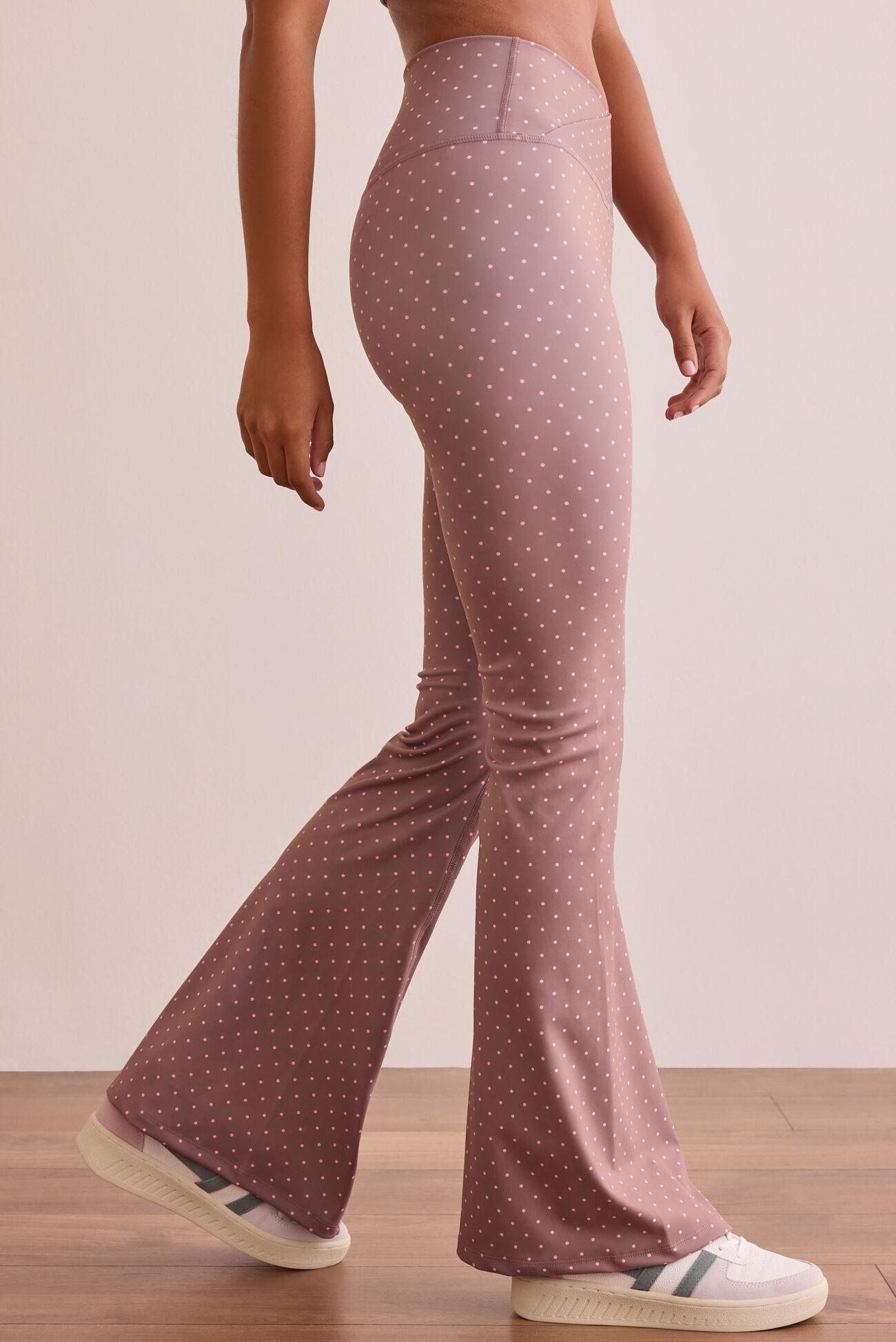 Go For It Polka Dot Flare Leggings Product Image