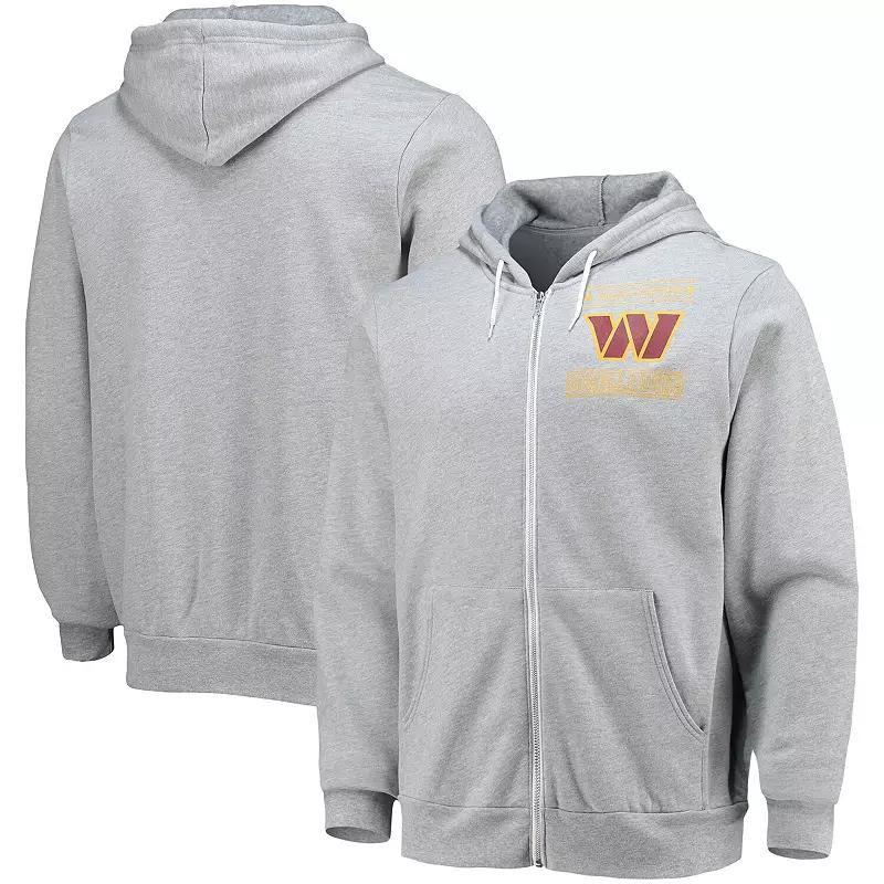 Men's NFL x Darius Rucker Collection by Fanatics Heathered Gray Washington Commanders Sponge Fleece Full-Zip Hoodie, Size: XL, Wft Grey Product Image