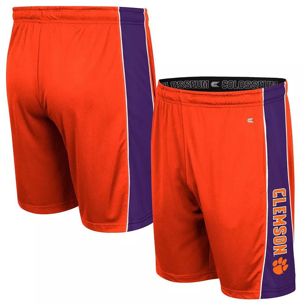 Men's Colosseum Orange Clemson Tigers Panel Shorts, Size: Small Product Image