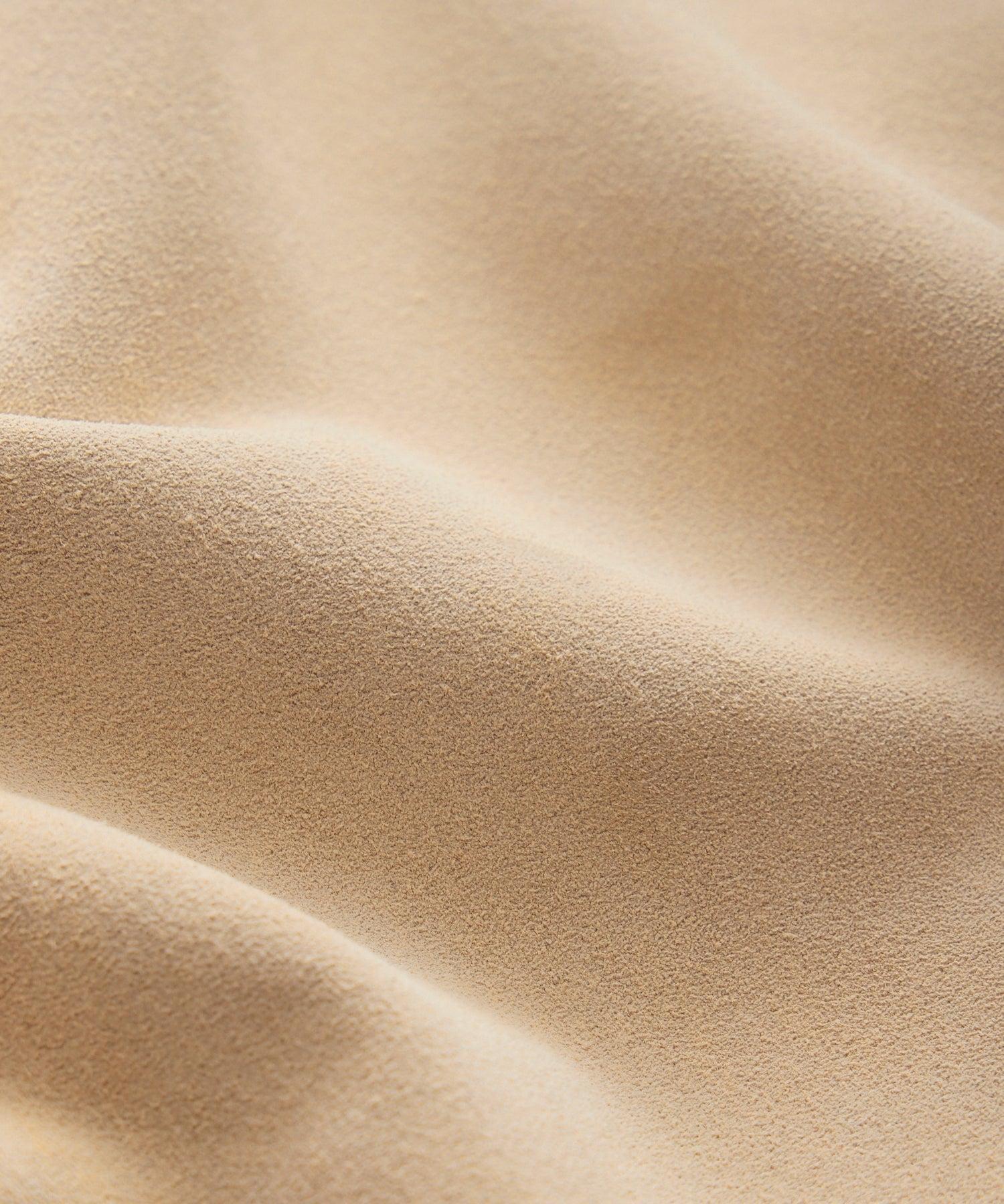 Italian Suede Dean Jacket in Light Taupe Product Image
