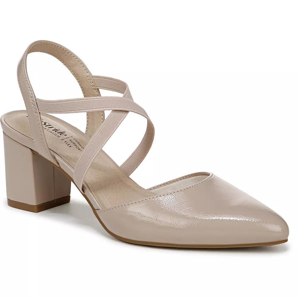 LifeStride April Women's Slingback Pumps, Size: 11, Brown Product Image