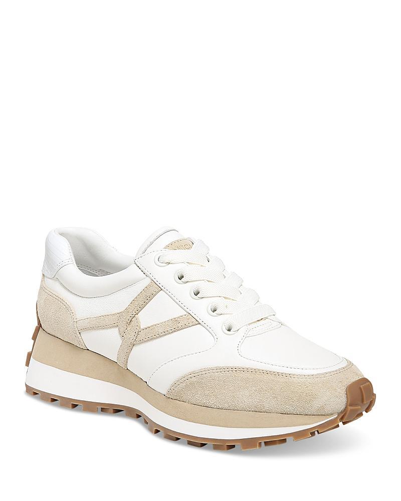 Womens Valentina Oxford-Inspired Suede-Canvas Low-Top Sneakers Product Image