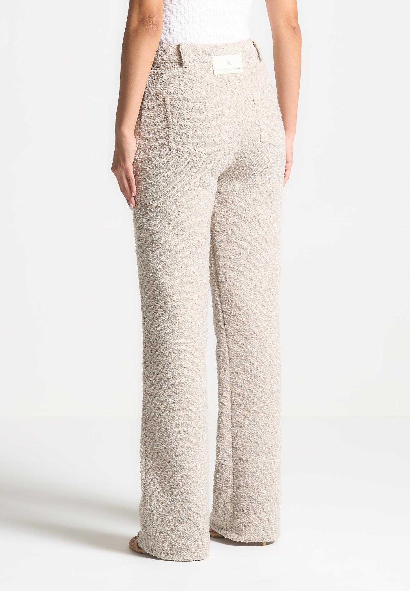 Catherine - Cropped Boucle Jacket - Beige Female Product Image