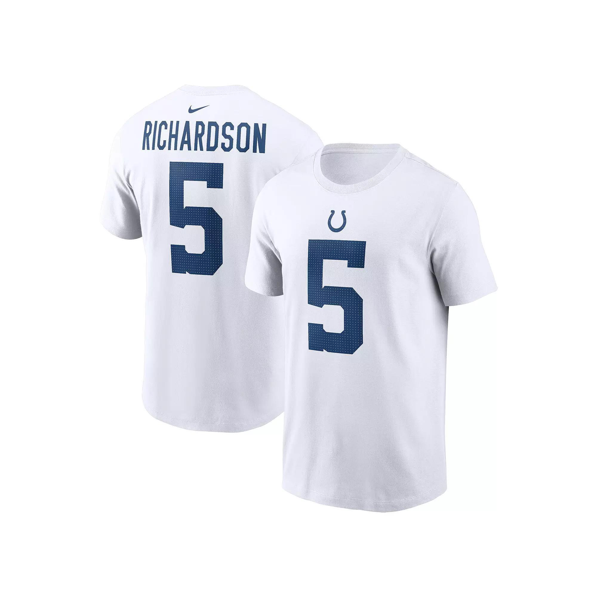 Men's Nike Anthony Richardson White Indianapolis Colts 2023 NFL Draft First Round Pick Player Name & Number T-Shirt, Size: Small Product Image