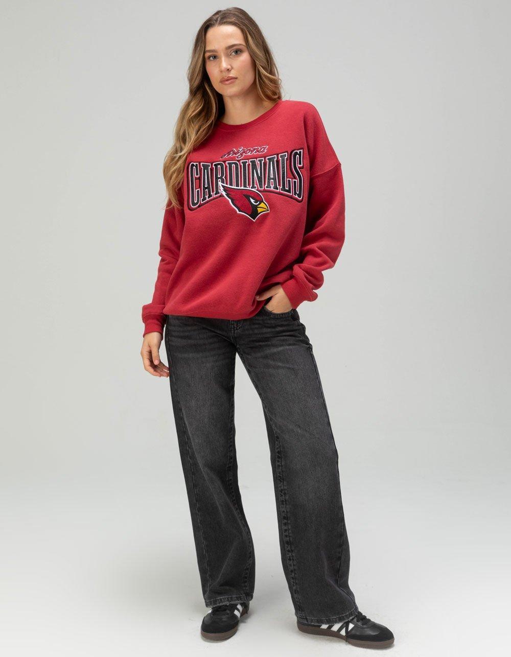 ARIZONA CARDINALS Womens Crewneck Sweatshirt - RED Product Image