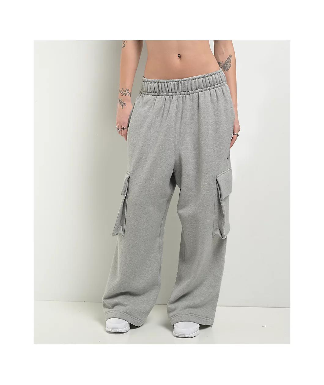 Nike Sportswear Dance Heather Grey Oversized Sweatpants Product Image