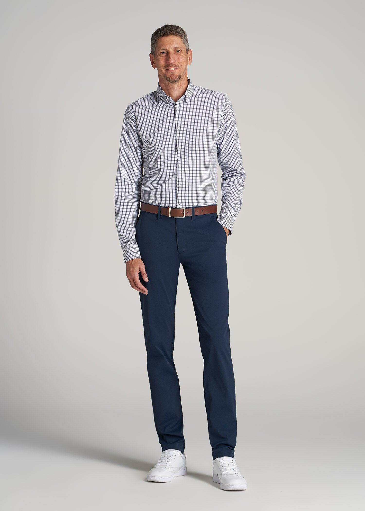 TAPERED FIT Traveler Chino Pants for Tall Men in Light Khaki Product Image