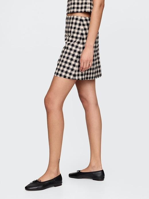 Linen-Blend Mini Skort Product Image