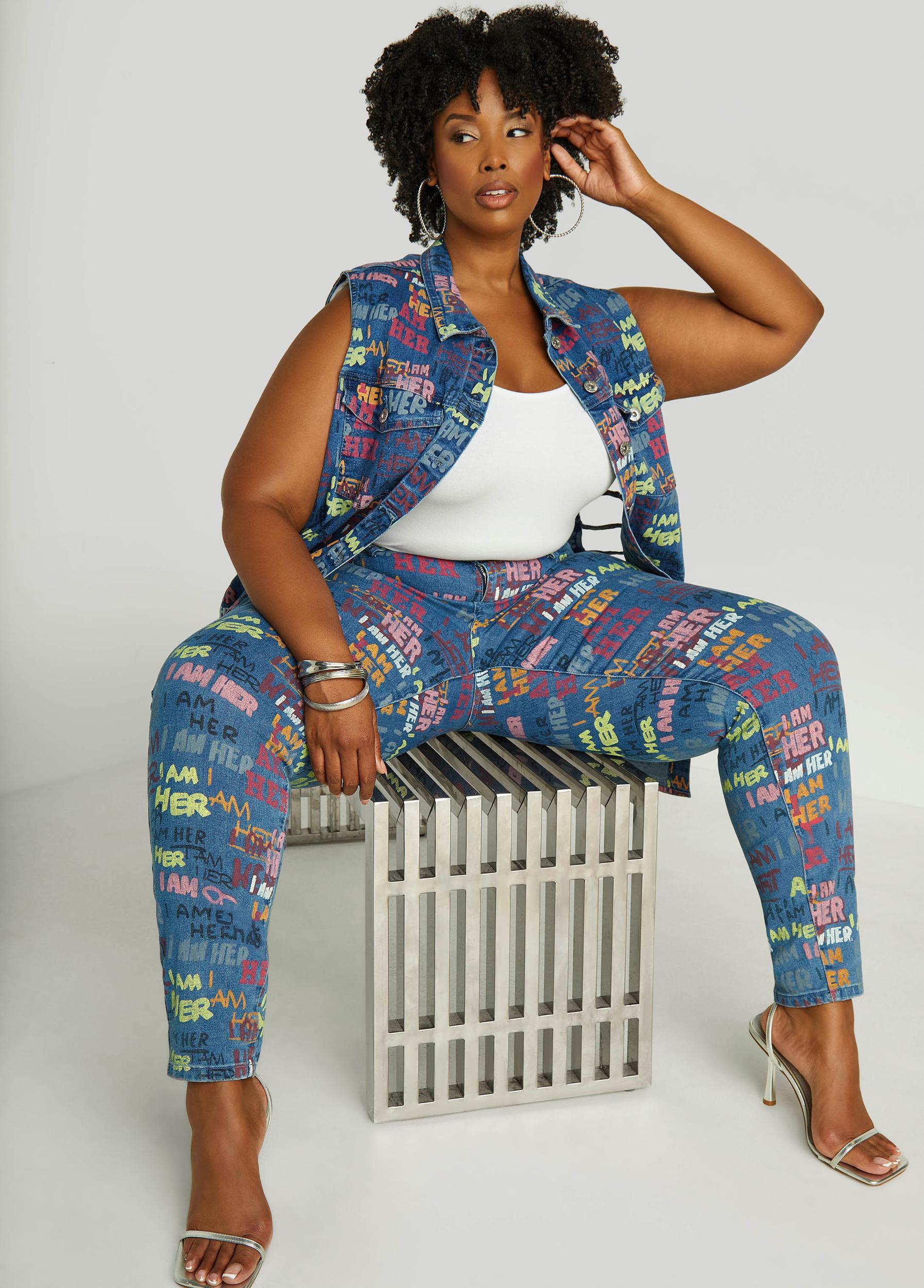 I Am Her Cutout Denim Vest Product Image