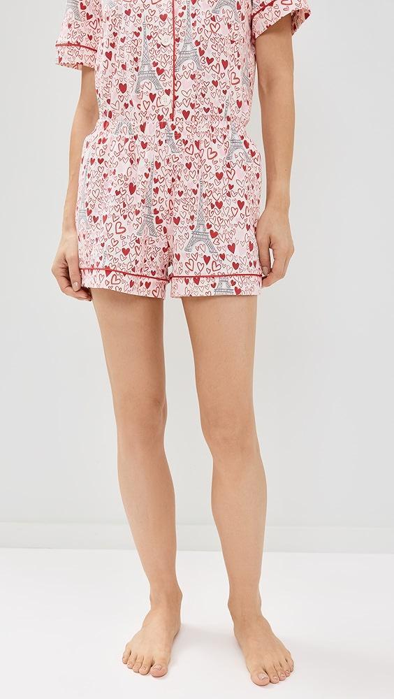 BedHead PJs Cotton Knit Short Sleeve Shorty PJ Set | Shopbop Product Image