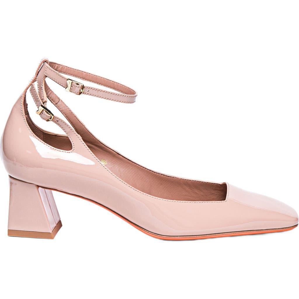 Womens 50MM Patent-Leather Ankle-Strap Pumps Product Image