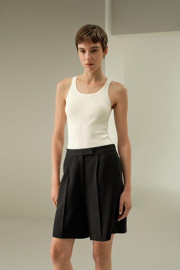 Silk-Wool Blend Polished Shorts Product Image