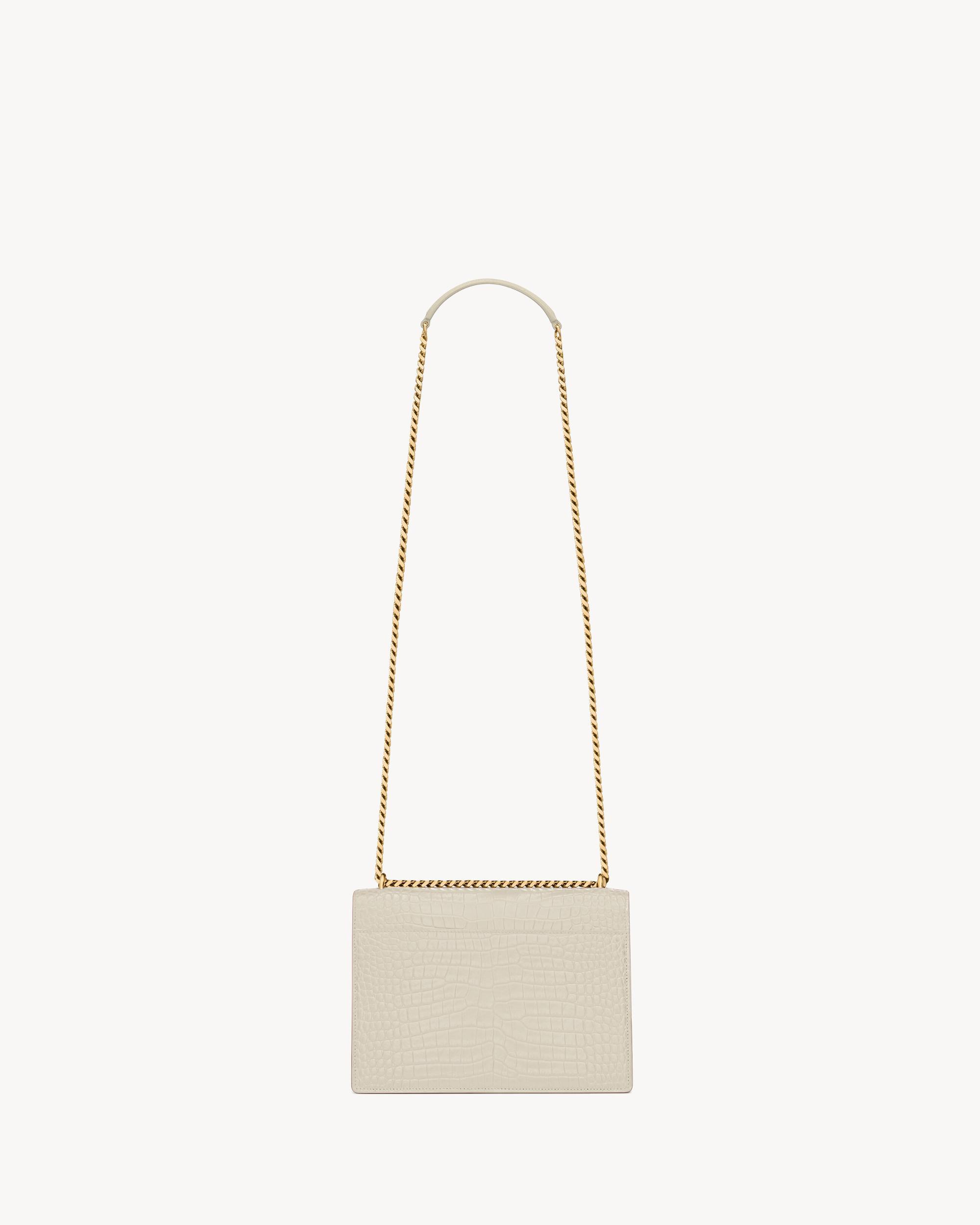 SUNSET MEDIUM IN CROCODILE-EMBOSSED LEATHER Product Image
