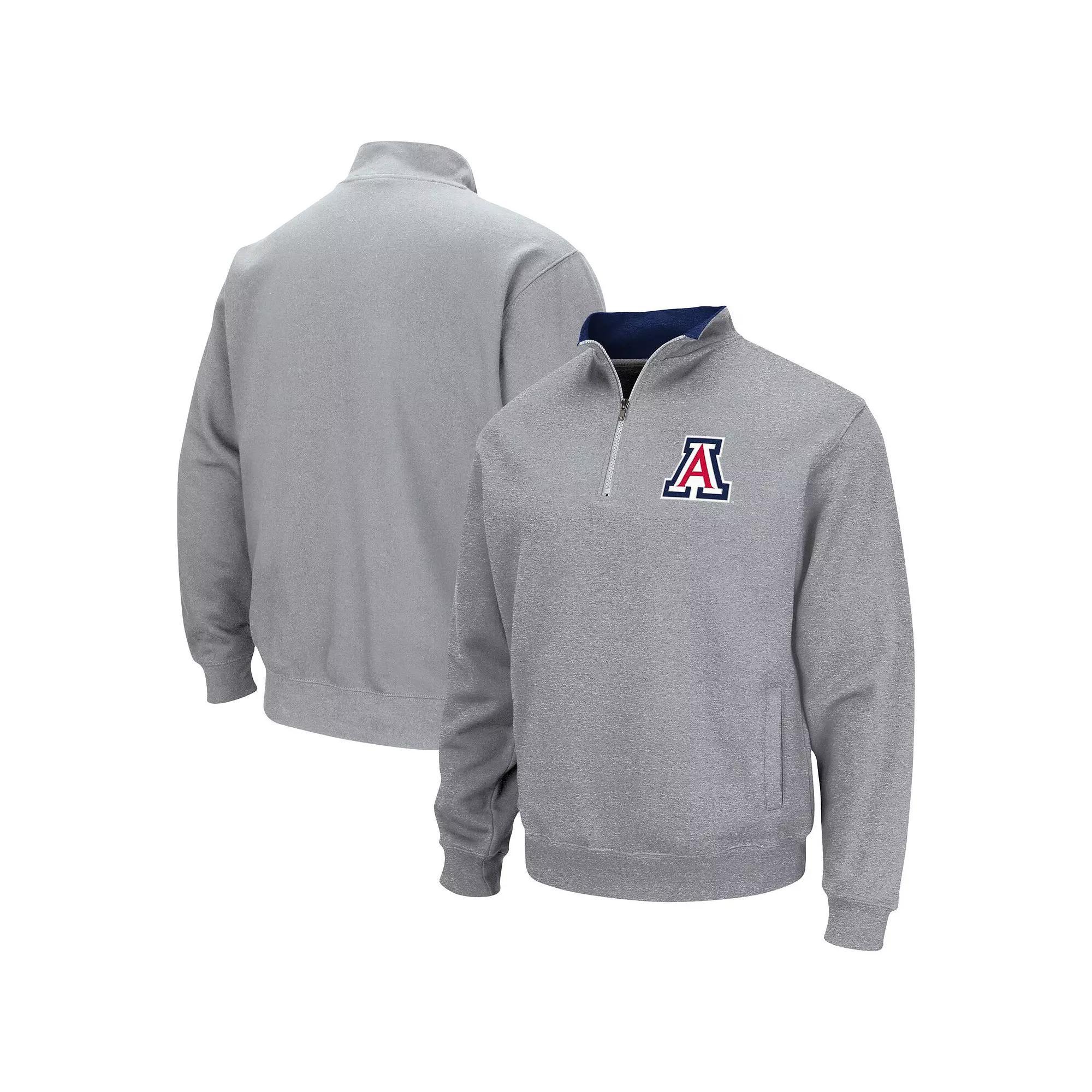 Men's Colosseum Heathered Gray UCLA Bruins Tortugas Team Logo Quarter-Zip Jacket, Size: 3XL, Grey Product Image