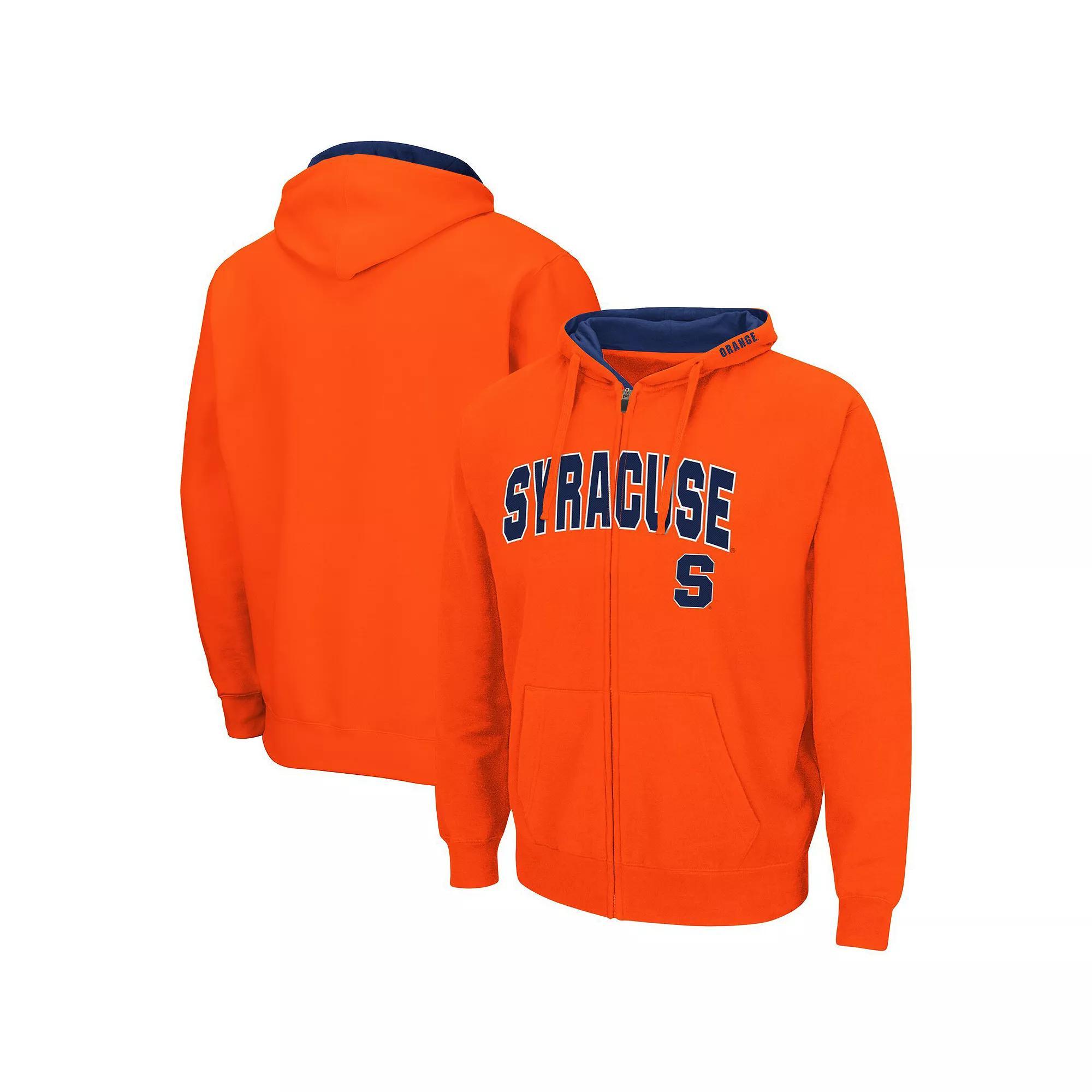 Men's Colosseum Orange Syracuse Orange Arch & Logo 3.0 Full-Zip Hoodie, Size: Small Product Image