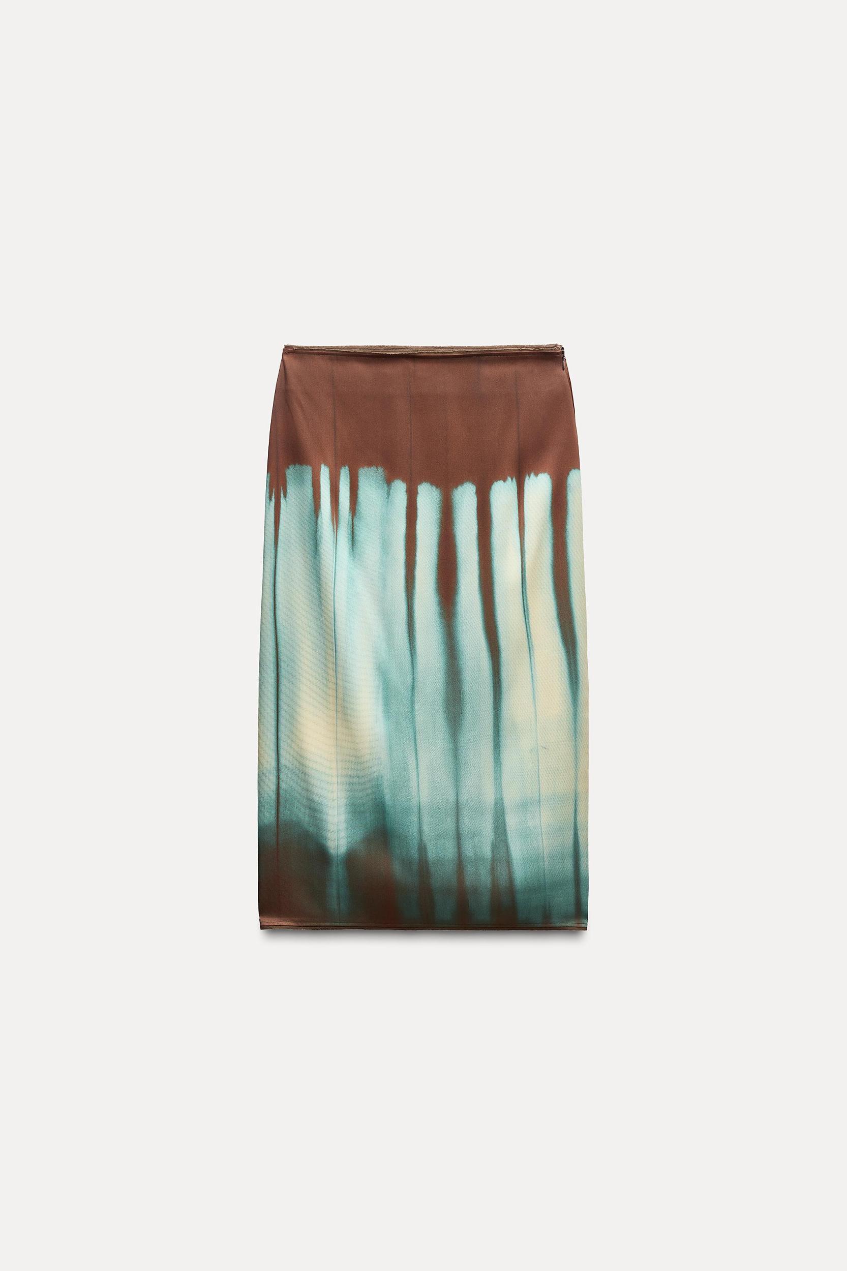 PRINTED MIDI SKIRT ZW COLLECTION Product Image