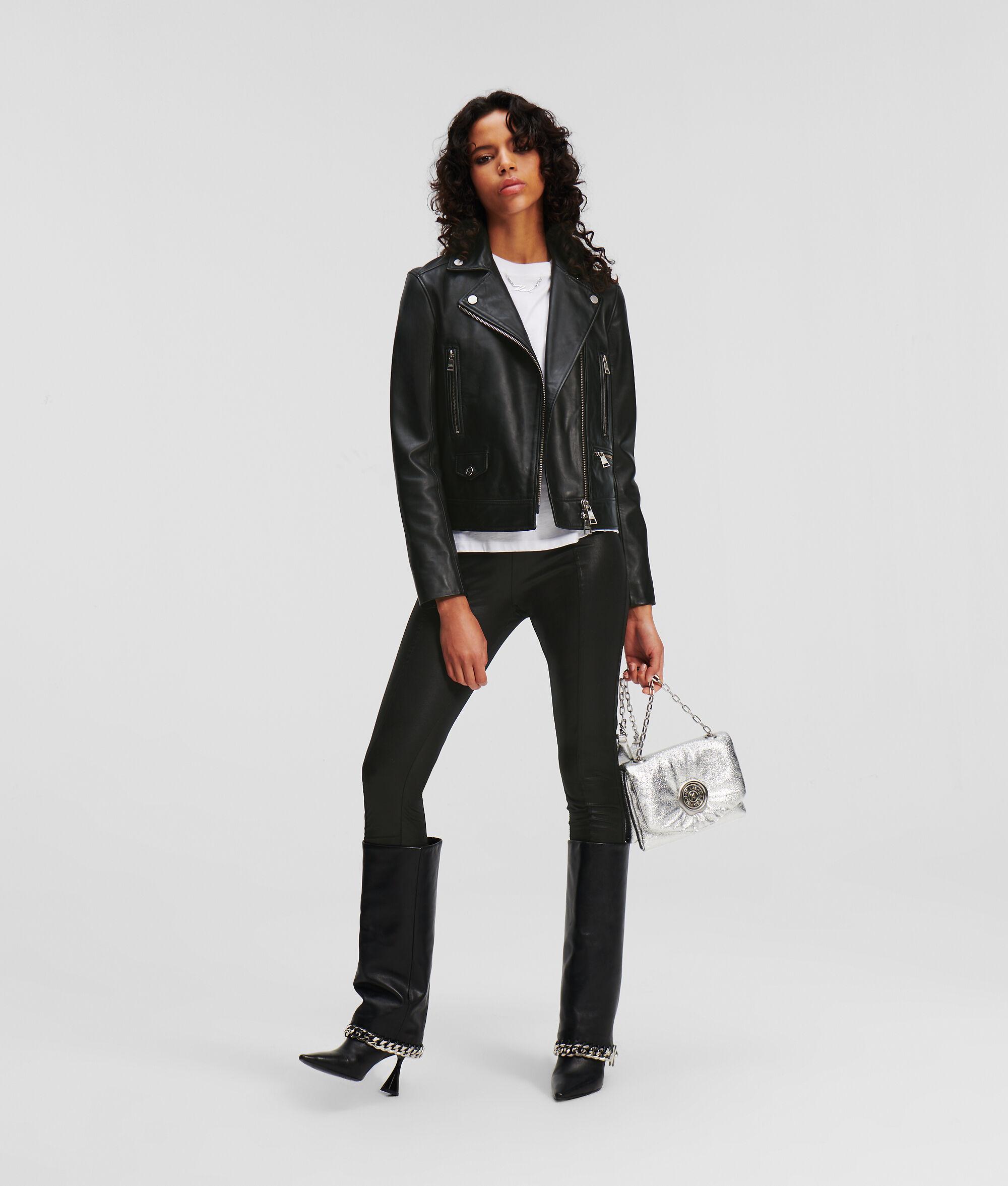 LEATHER BIKER JACKET Product Image