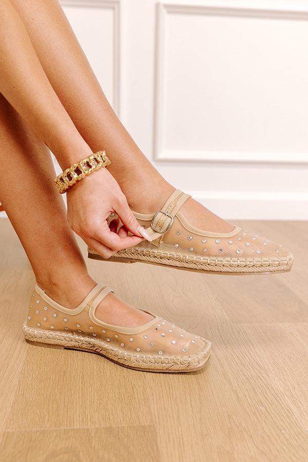 The Meg Rhinestone Embellished Flats Product Image