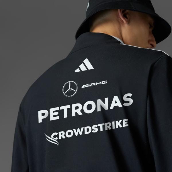 adidas MERCEDES - AMG PETRONAS FORMULA ONE TEAM 1/4 ZIP Black XL Mens Product Image
