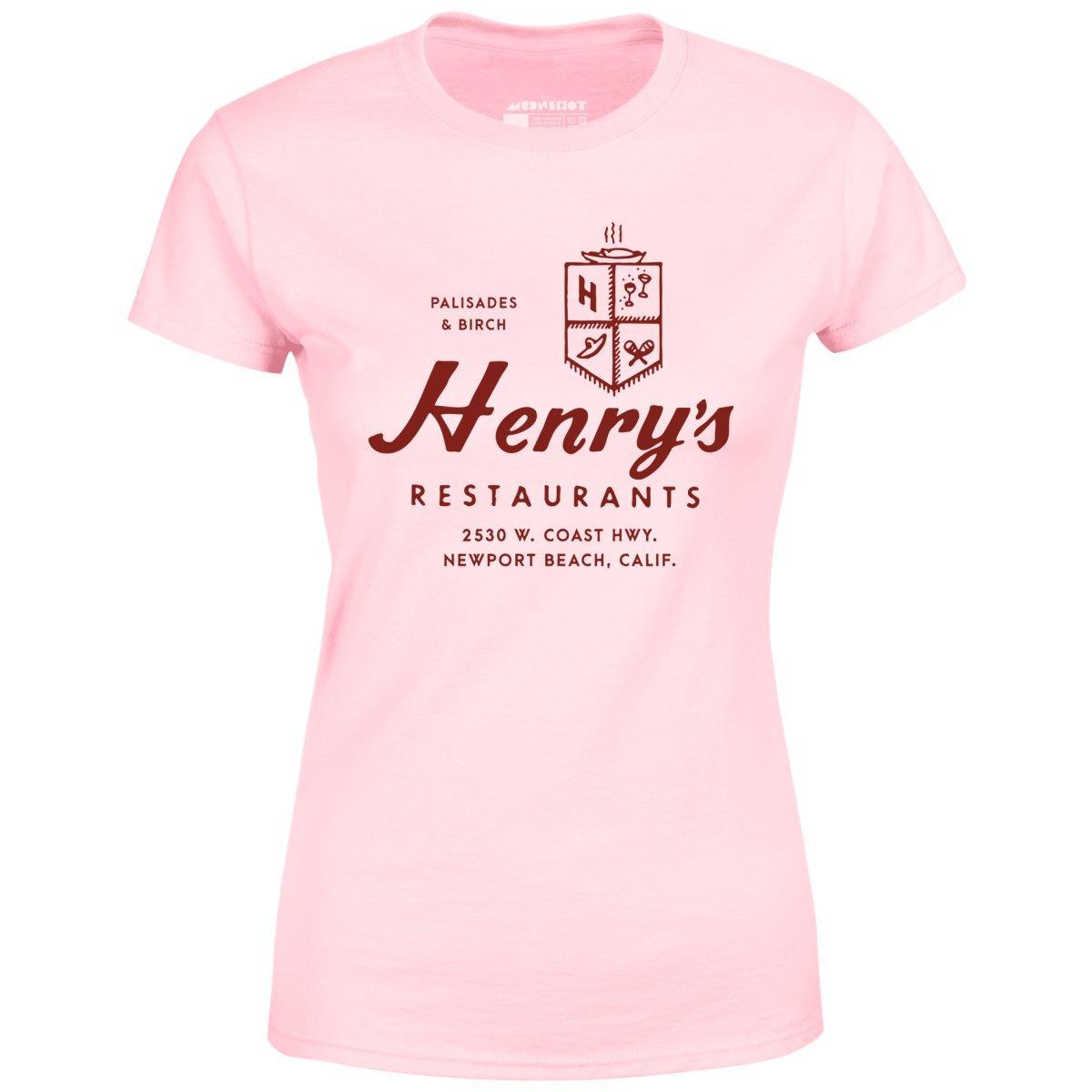 Henry's - Newport Beach, CA - Vintage Restaurant - Women's T-Shirt Female Product Image
