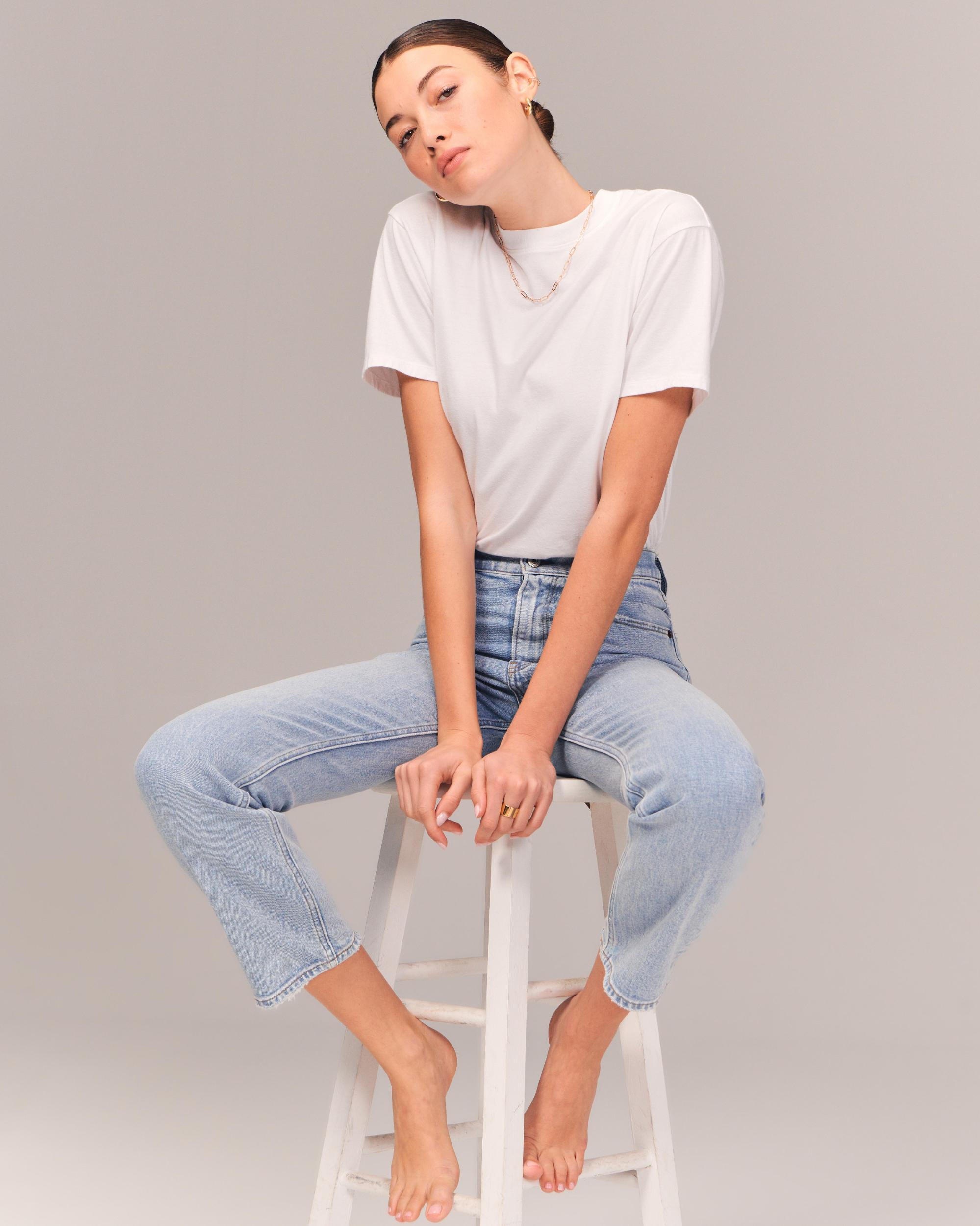 Ultra High Rise Ankle Straight Jean Product Image