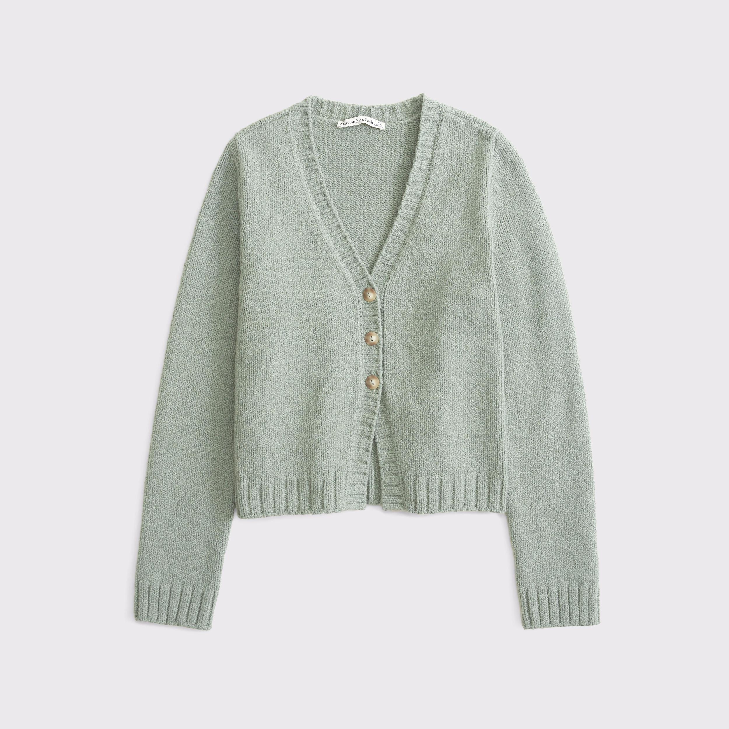 Textural Y-Neck Cardigan Product Image