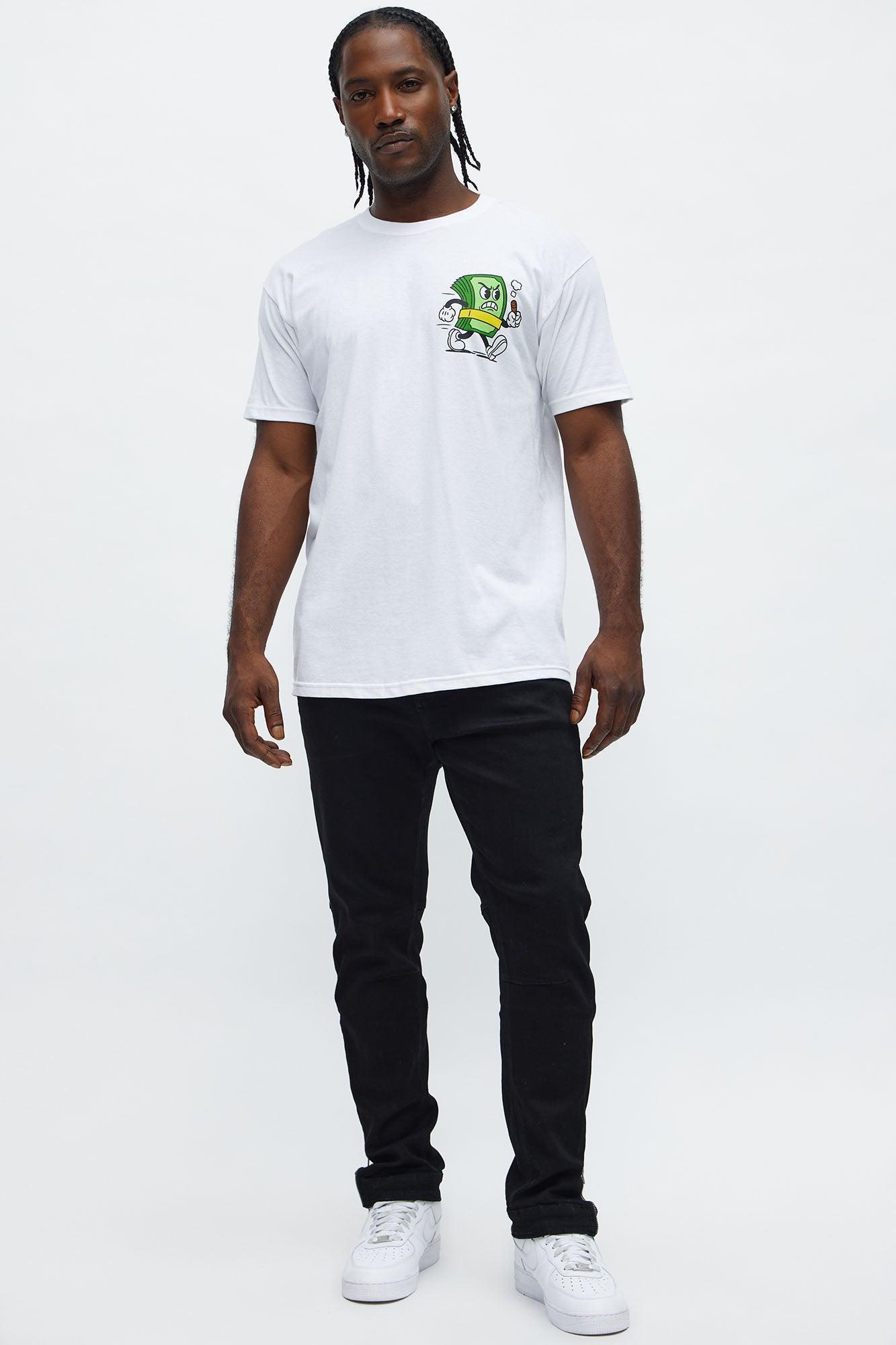 Always Chase The Money Short Sleeve Tee - White Product Image