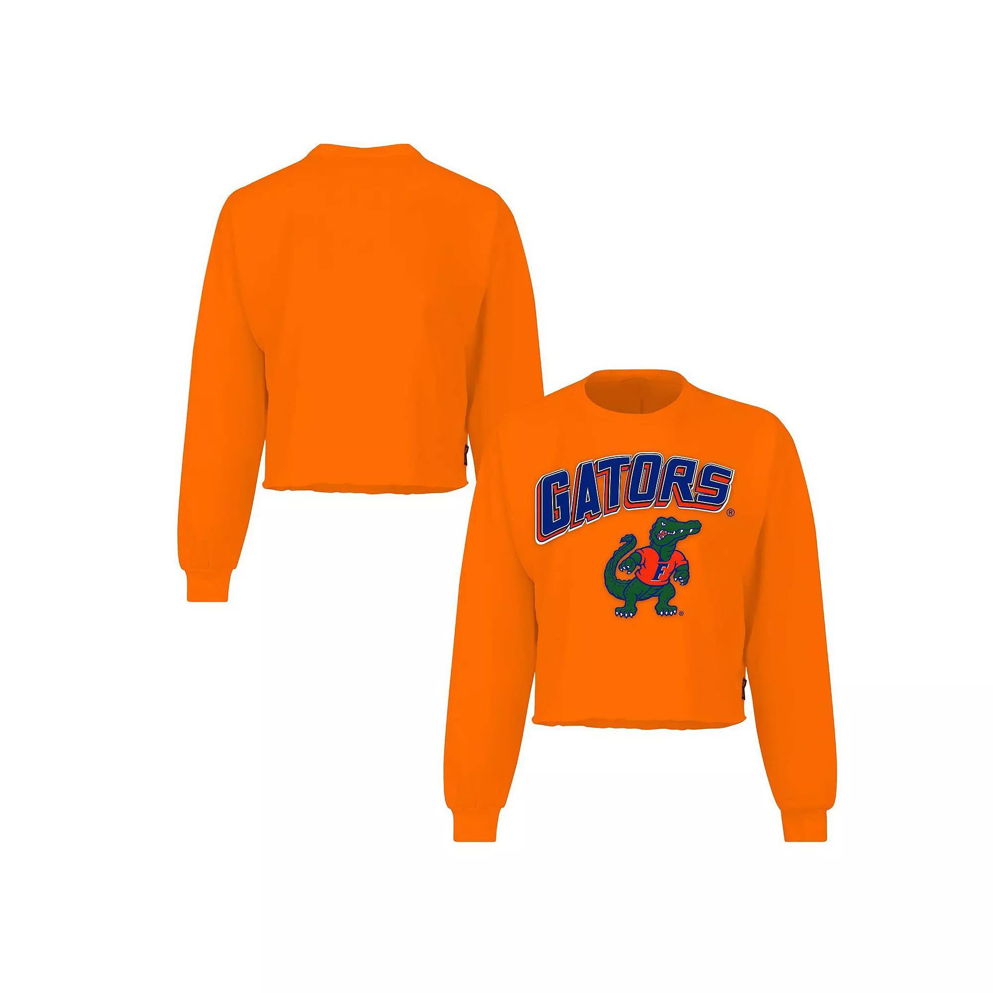 Women's Spirit Jersey Orange Florida Gators Slouchy Cropped Long Sleeve T-Shirt, Size: XL Product Image