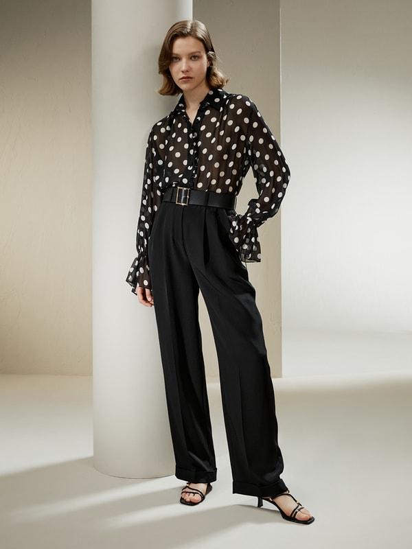 Polka Dots Georgette Blouse Product Image
