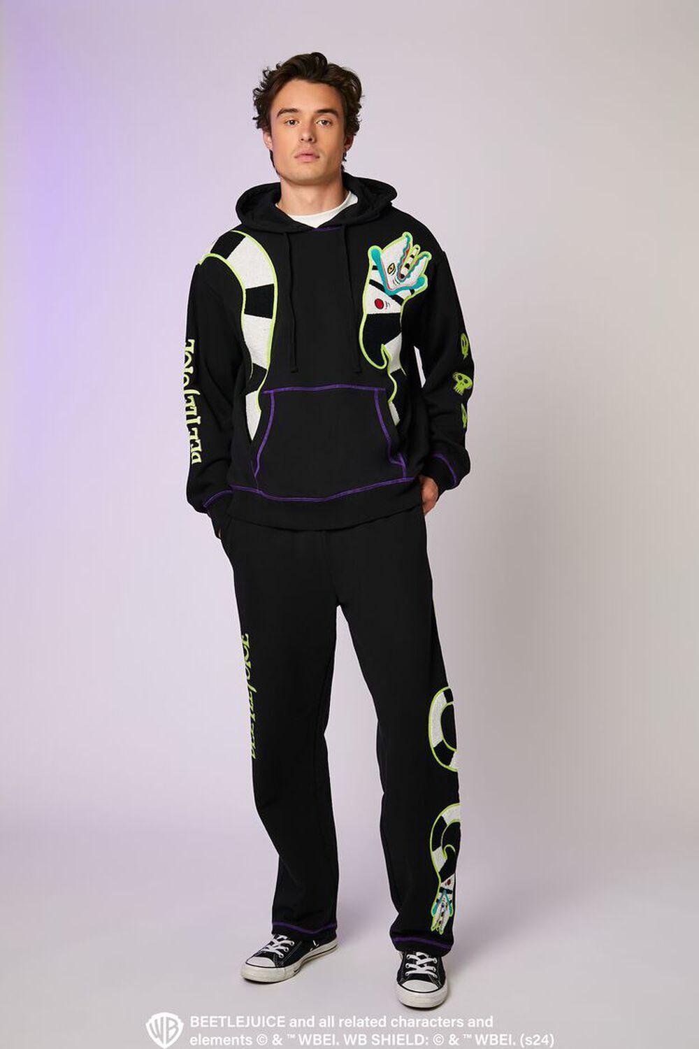 Beetlejuice Beetlejuice Sandworm Chenille Patch Hoodie | Forever 21 Product Image