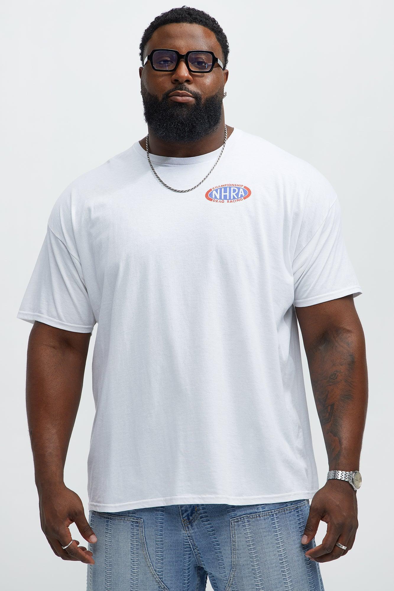 NHRA Drag Racing Short Sleeve Tee - White Product Image