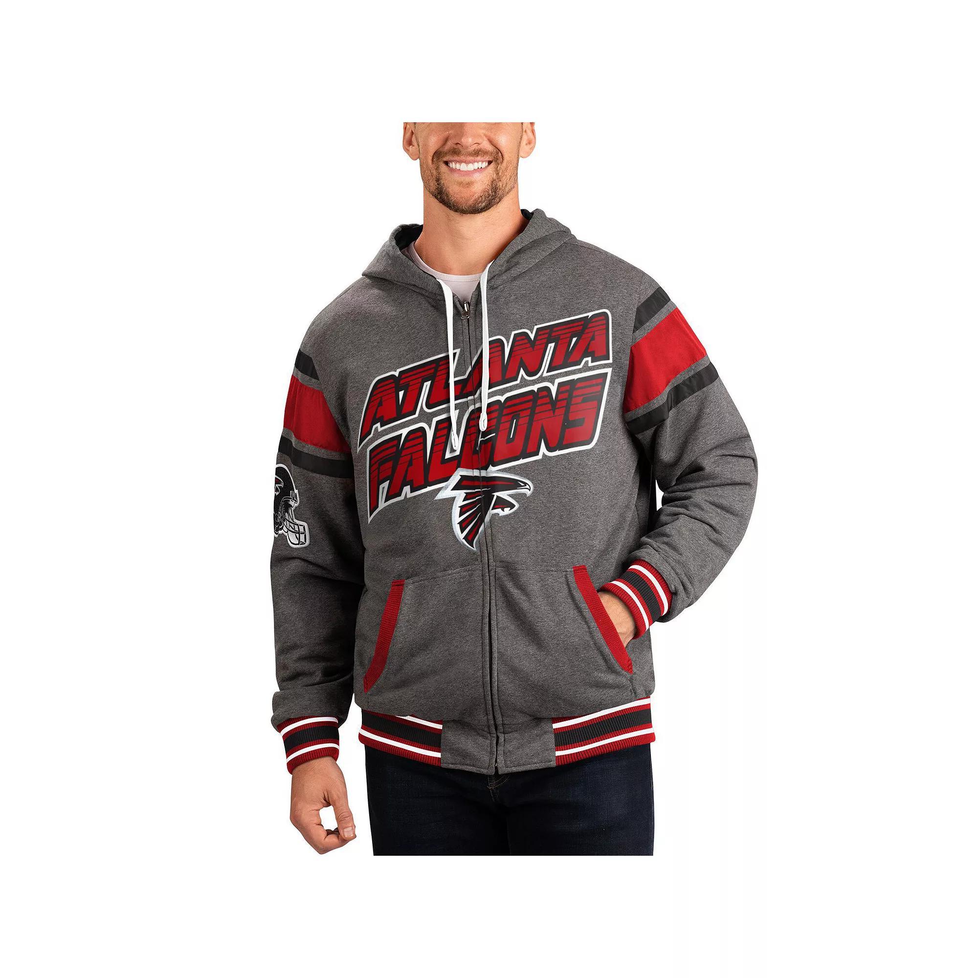 Men's G-III Sports by Carl Banks Brown/Gray Cleveland Browns Extreme Full Back Reversible Hoodie Full-Zip Jacket, Size: Medium Product Image