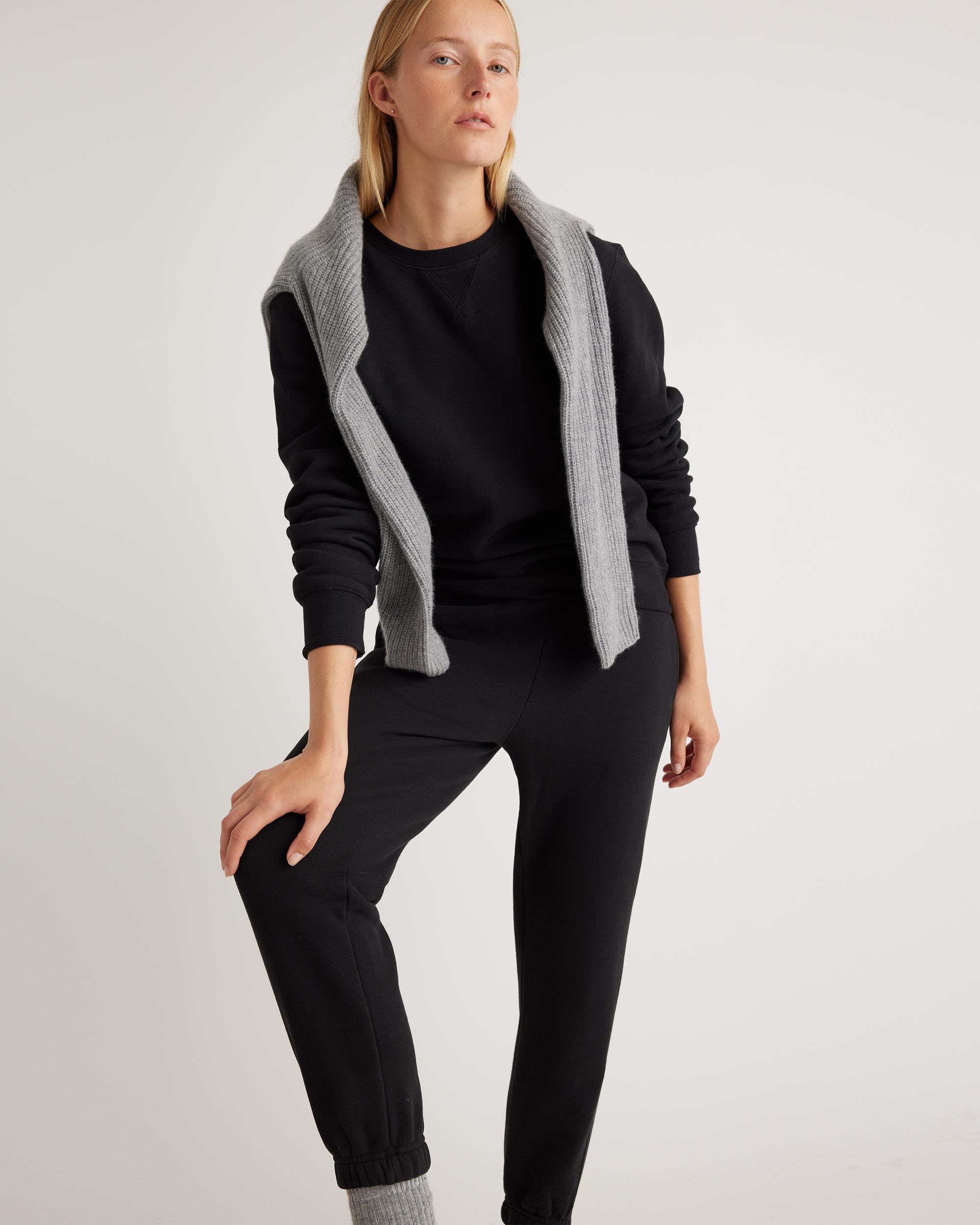 Quince | Women's Organic Heavyweight Fleece Boyfriend Sweatpants Organic Cotton Product Image