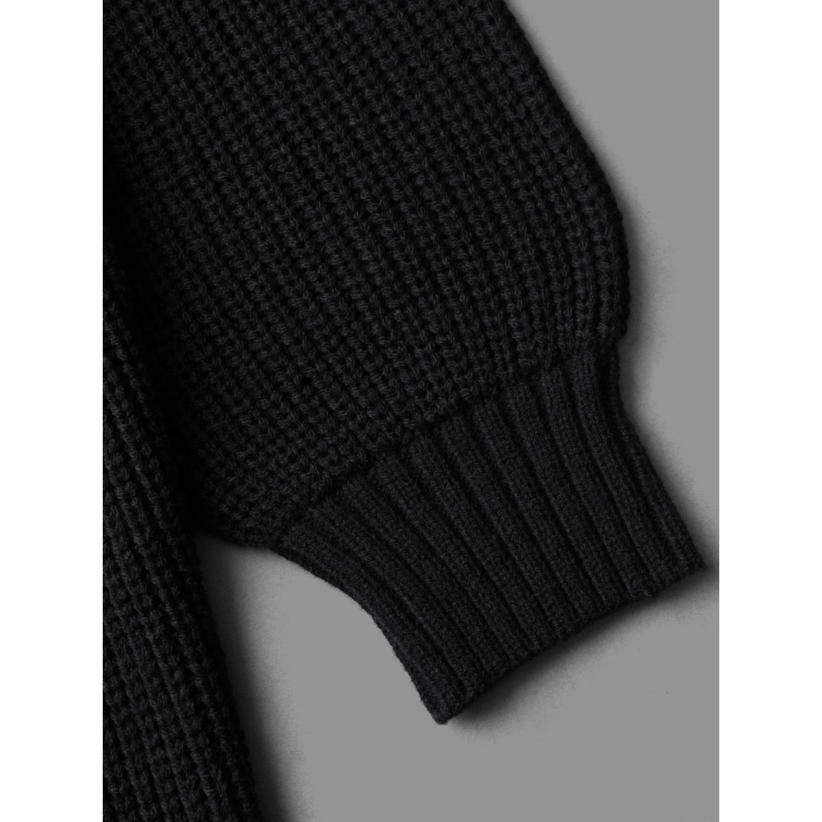 Plus Size Supersoft Essentials Solid Tie Knot Cardigan Black Women Casual Bodycon Long Sleeve Everyday Cardigans BloomChic 14-16/1X Product Image