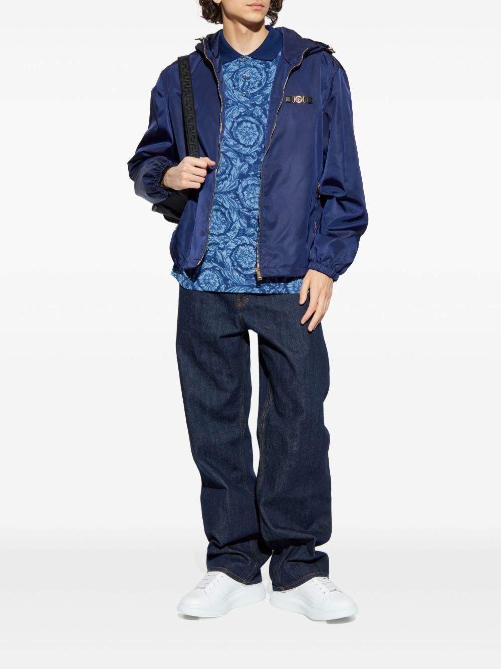hooded zip-up bomber jacket Product Image