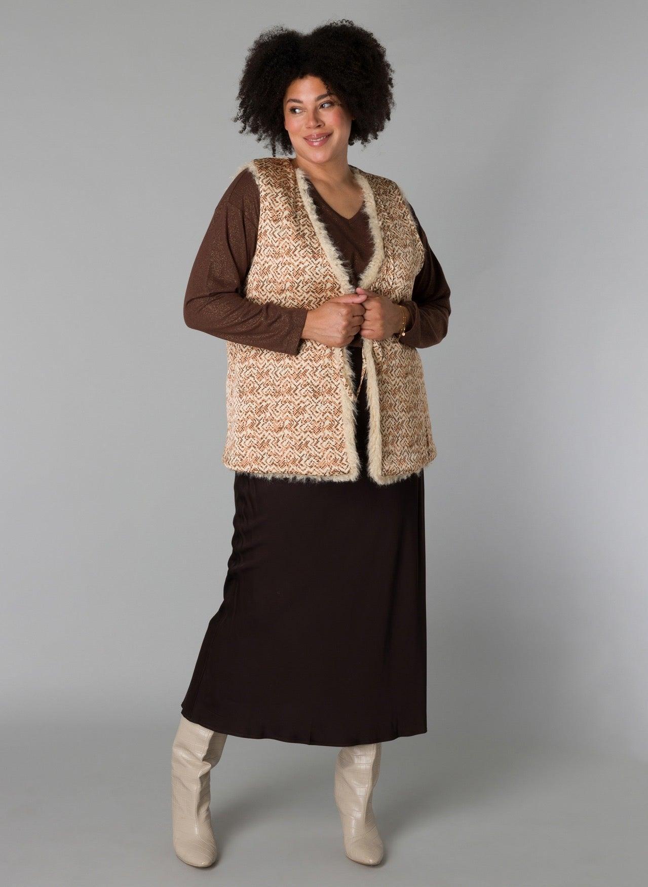 Yesta Safiya Faux Fur Reversible Vest Product Image