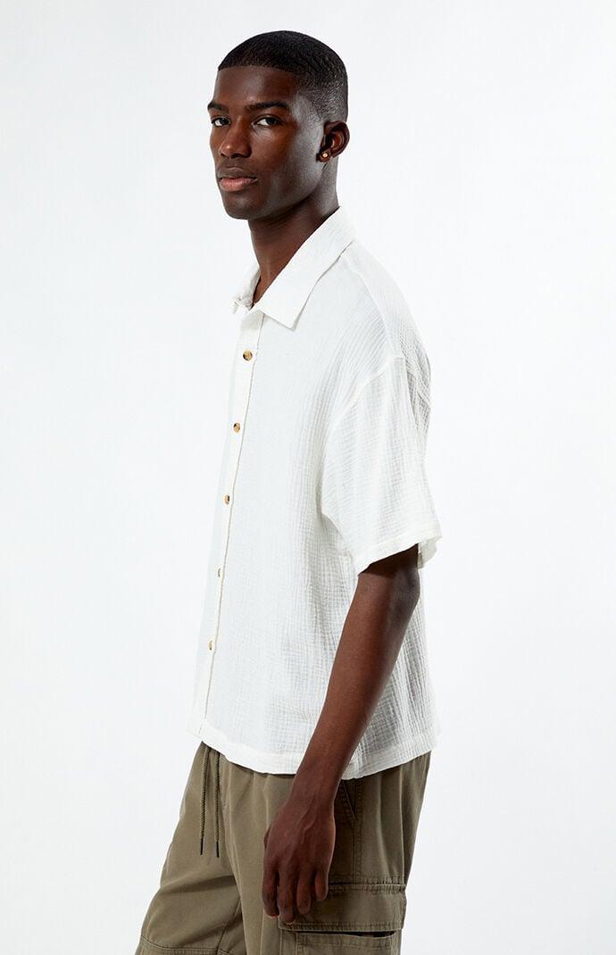 Men's Boxy Button Down Shirt - Product Image