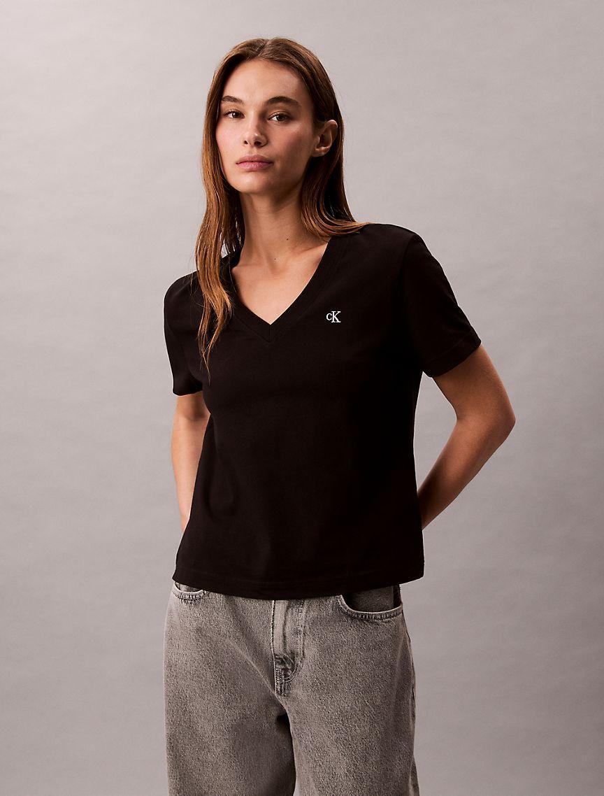 Archive Logo V-Neck T-Shirt  Product Image