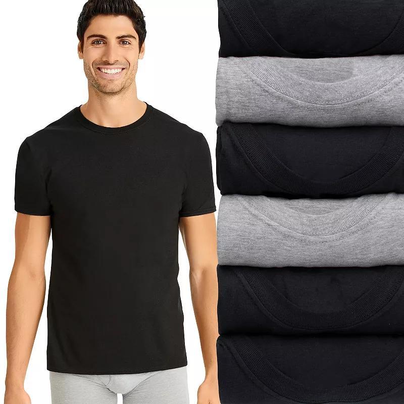 Hanes Ultimate 6-Pack Men's ComfortSoft Crewneck Undershirt, Size: XL, White Product Image